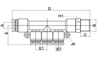 PKD,Pneumatic Fittings with NPT AND BSPT thread, Air Fittings, one touch tube fittings, Pneumatic Fitting, Nickel Plated Brass Push in Fittings